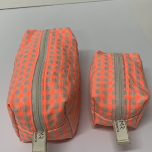 Bolso de Mano "Naranja cuadros"